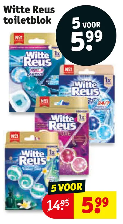 Aanbieding: Witte Reus toiletblok