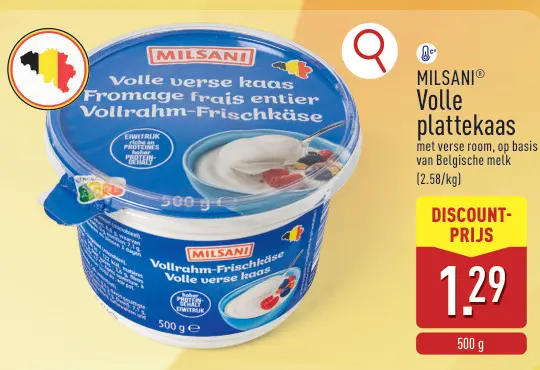 Promotie: Volle plattekaas