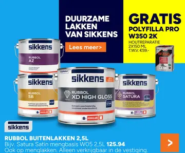 Aanbieding: Rubbol buitenlakken