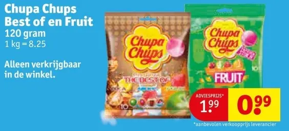Promotie: Chupa Chups Best of en Fruit