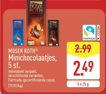 Promotie: Minichocolaatjes