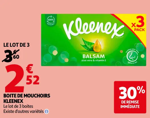 Offre: Boite de mouchoirs