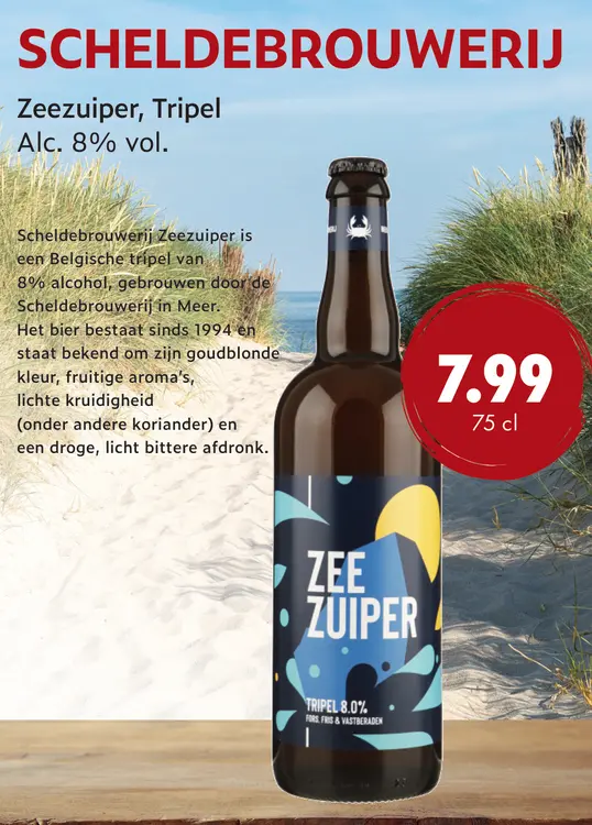 Aanbieding: Scheldebrouwerij Zeezuiper, Tripel