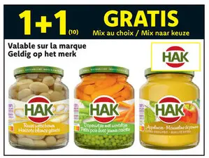 Offre: Hak Mix au choix / Mix naar keuze