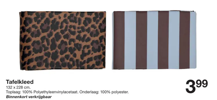 Promotie: Tafelkleed