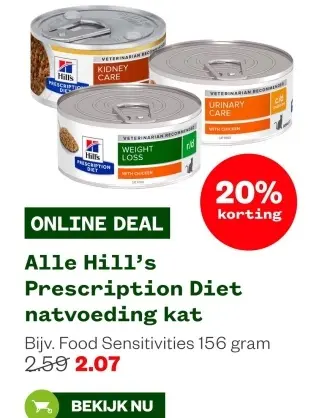 Aanbieding: Hill's Prescription Diet natvoeding kat