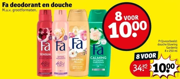 Aanbieding: Deodorant en douche