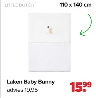 Aanbieding: Laken Baby Bunny