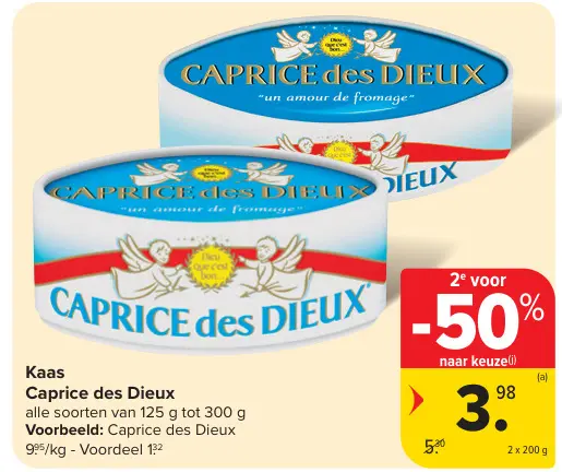 Promotie: Kaas Caprice des Dieux