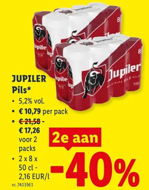 Promotie: JUPILER Pils