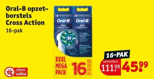 Aanbieding: opzetborstels Cross Action