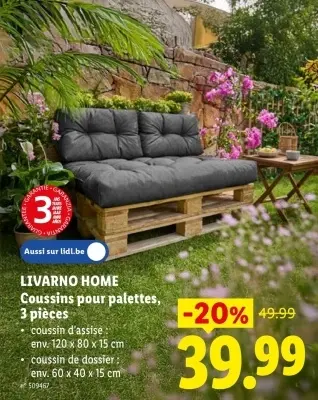 Offre: Coussins pour palettes