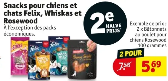 Offre: Snacks pour chiens et chats