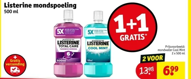 Aanbieding: Listerine mondspoeling
