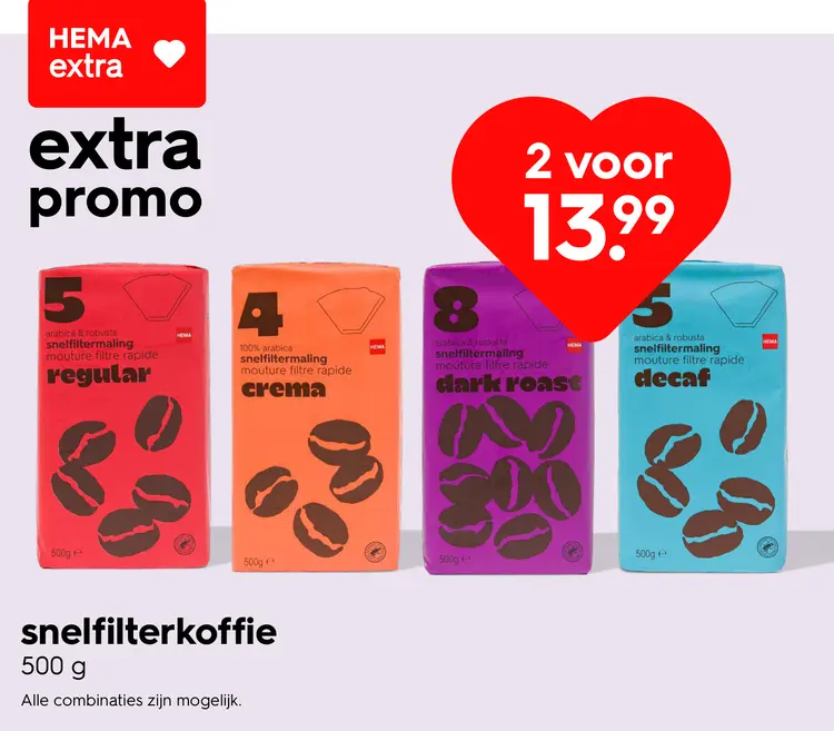 Promotie: snelfilterkoffie