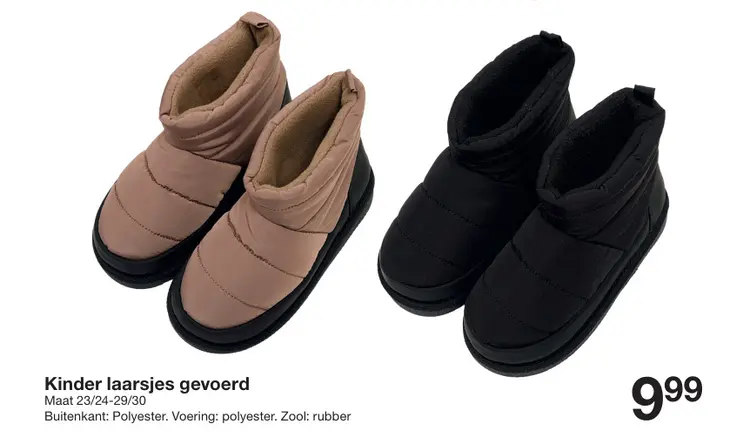 Aanbieding: Kinder laarsjes gevoerd