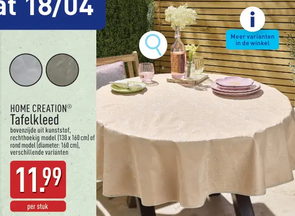 Promotie: Tafelkleed