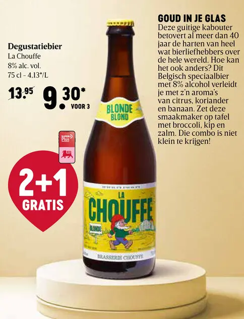 Promotie: Chouffe|Belgisch Speciaalbier|Blond|8%|75cl|Fles