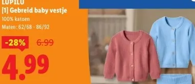 Aanbieding: Gebreid baby vestje