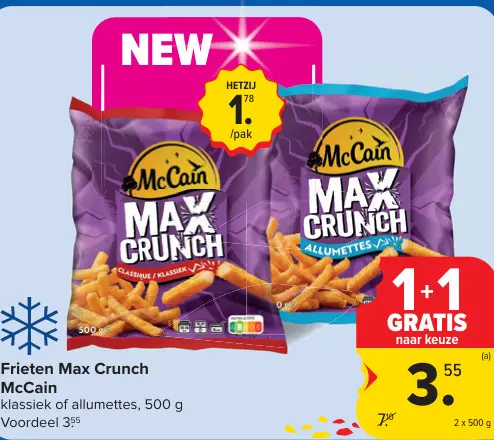 Promotie: Frieten Max Crunch