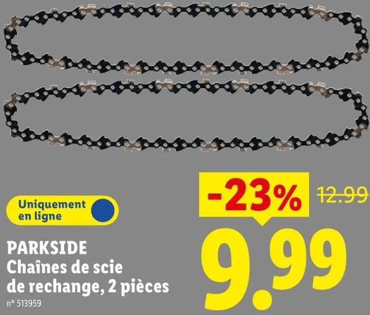 Offre: Chaînes de scie de rechange, 2 pièces