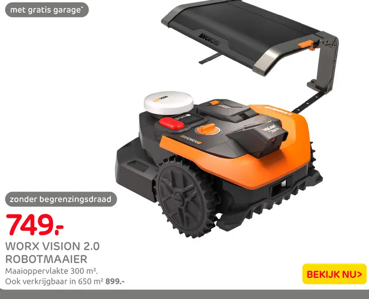 Aanbieding: Worx vision 2.0 robotmaaier
