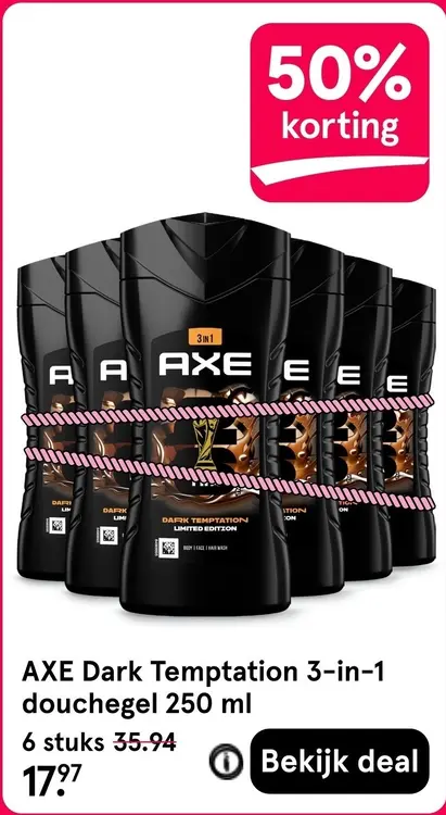 Aanbieding: Dark Temptation 3-in-1 douchegel