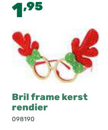 Aanbieding: Bril frame kerst rendier