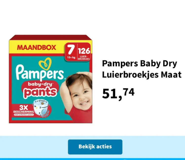 Promotie: Pampers Baby Dry Luierbroekjes Maat