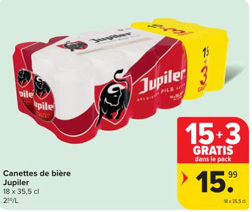 Offre: Canettes de bière Jupiler