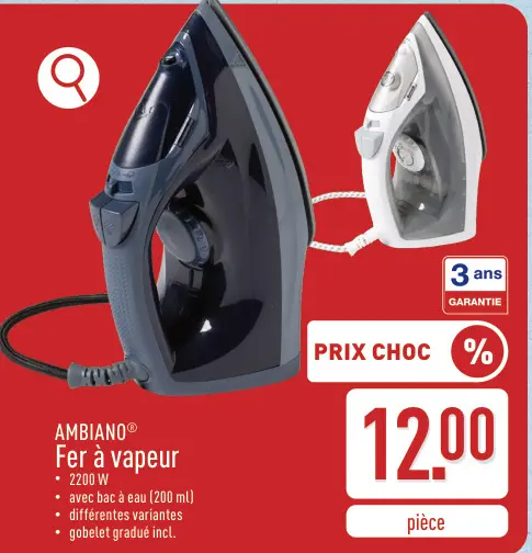 Offre: Fer à vapeur