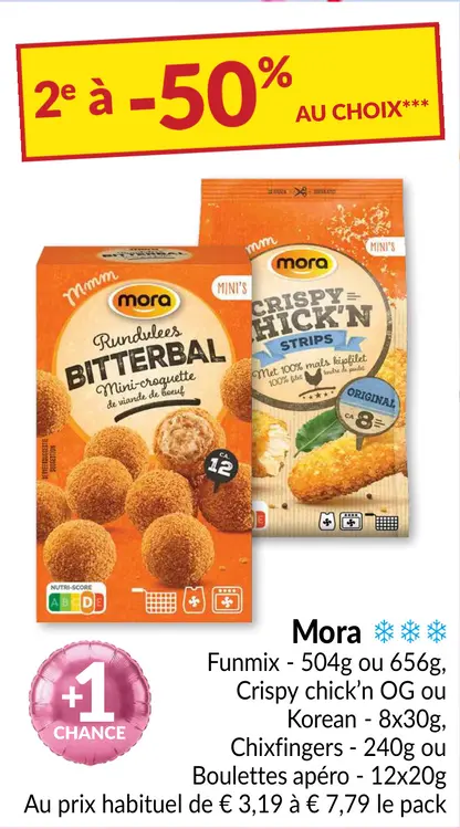 Offre: Funmix, Crispy chick'n OG ou Korean, Chixfingers ou Boulettes apéro