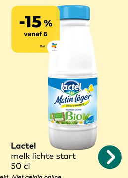 Aanbieding: Lactel melk lichte start