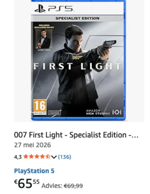 Aanbieding: 007 First Light - Specialist Edition