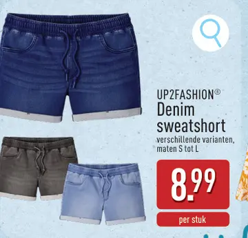 Aanbieding: UP2FASHION® Denim sweatshort