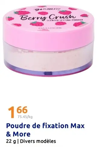 Offre: Poudre de fixation Max & More