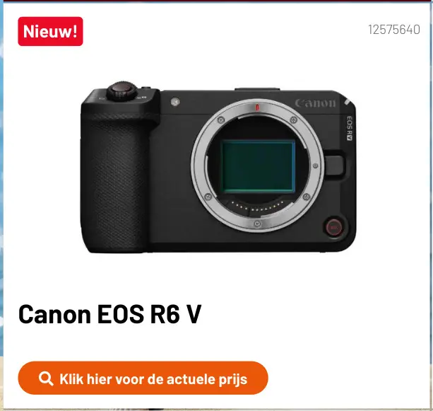Promotie: Eos r6 v