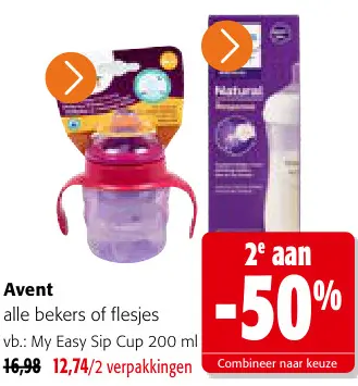 Promotie: alle bekers of flesjes