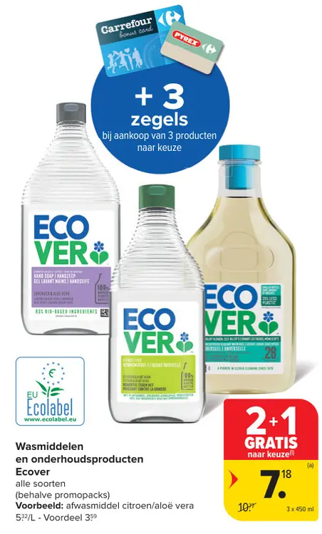 Promotie: Wasmiddelen en onderhoudsproducten Ecover