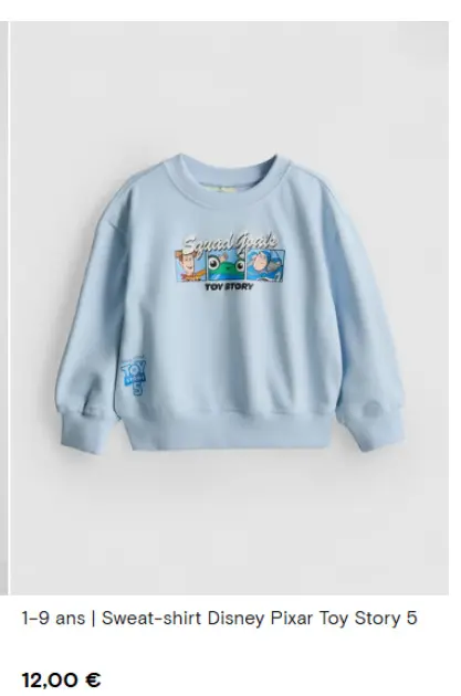 Offre: Sweat-shirt Disney Pixar Toy Story 5