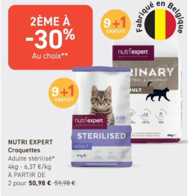 Offre: Croquettes Adulte stérilisé