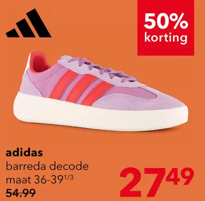 Aanbieding: Adidas Barreda Decode meisjes sneakers roze paars