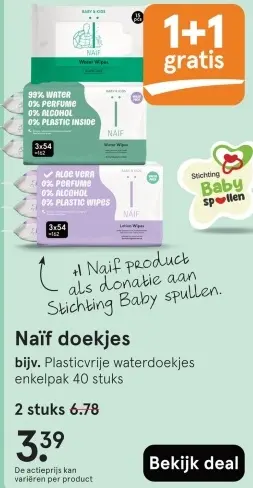 Aanbieding: Naïf doekjes