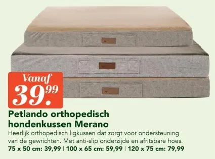 Aanbieding: Petlando orthopedisch hondenkussen Merano