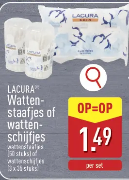 Promotie: Wattenstaafjes of wattenschijfjes