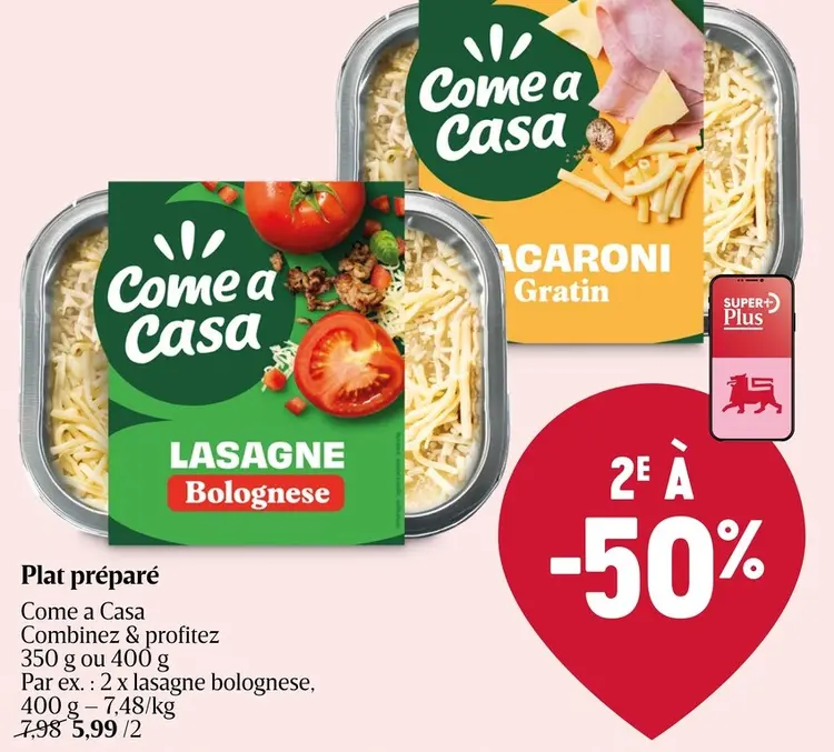 Offre: Plat préparé