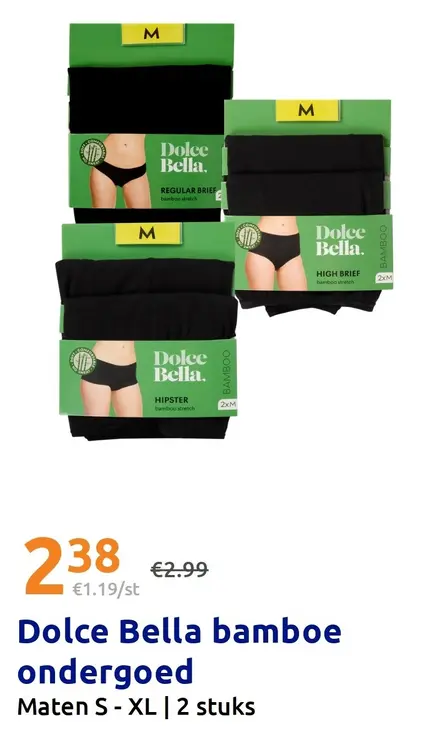Promotie: bamboe ondergoed
