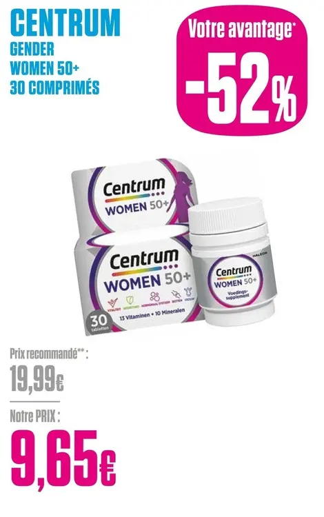 Offre: Centrum gender women 50+