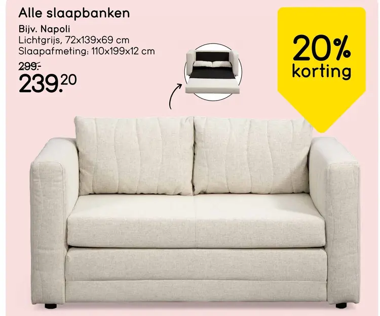 Aanbieding: Alle slaapbanken