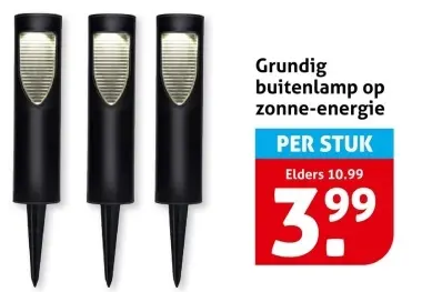 Aanbieding: buitenlamp op zonne-energie